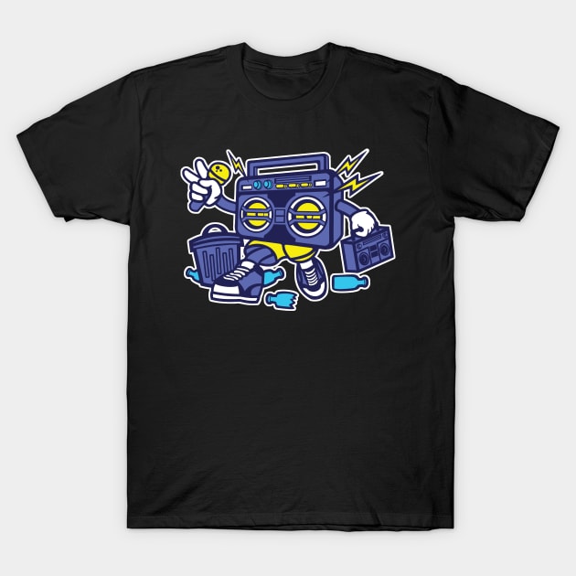 Trashed Boombox_for mids T-Shirt by MisfitInVisual